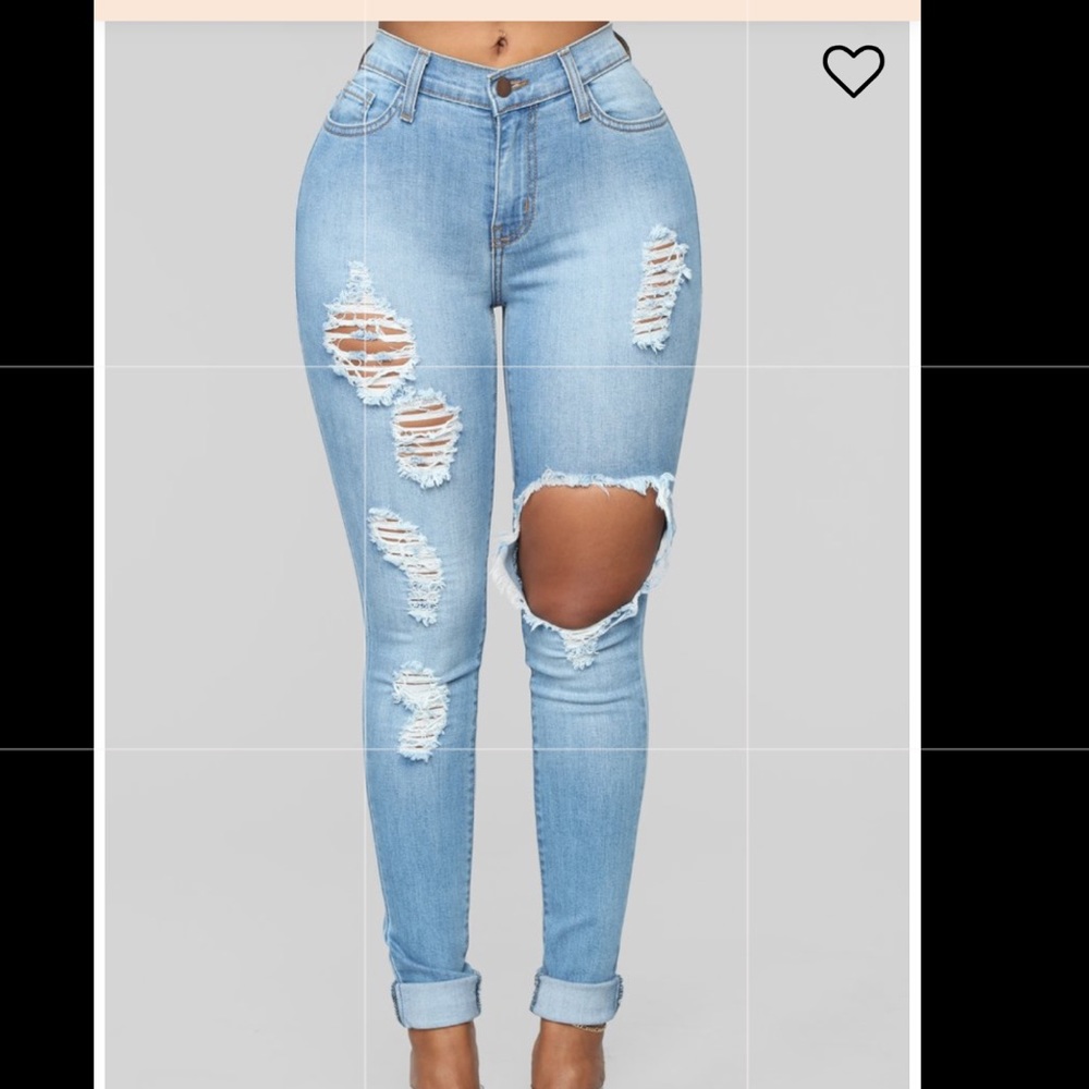 FASHION NOVA GLISTENING JEANS